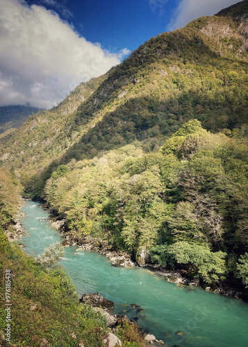 river in the mountains