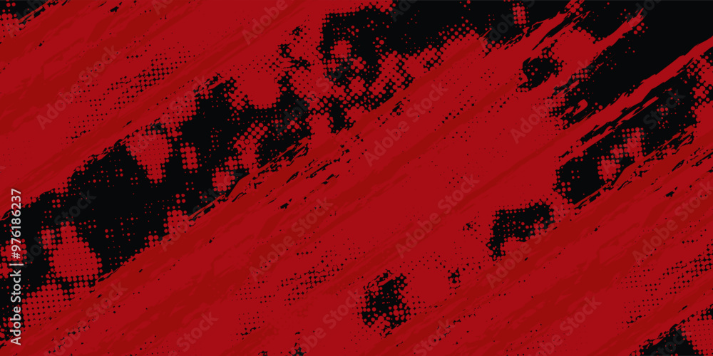 Grunge texture effect background. Distressed rough dark abstract textured. Black isolated on red. Graphic design element vintage style decoration concept for banners, flyer, card, or brochure cover Grunge texture effect background. Distressed rough dark abstract textured. Black isolated on red. Graphic design element vintage style decoration concept for banners, flyer, card, or brochure cover