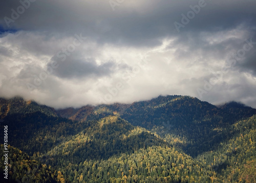 Cloudy hills, Abkhazia