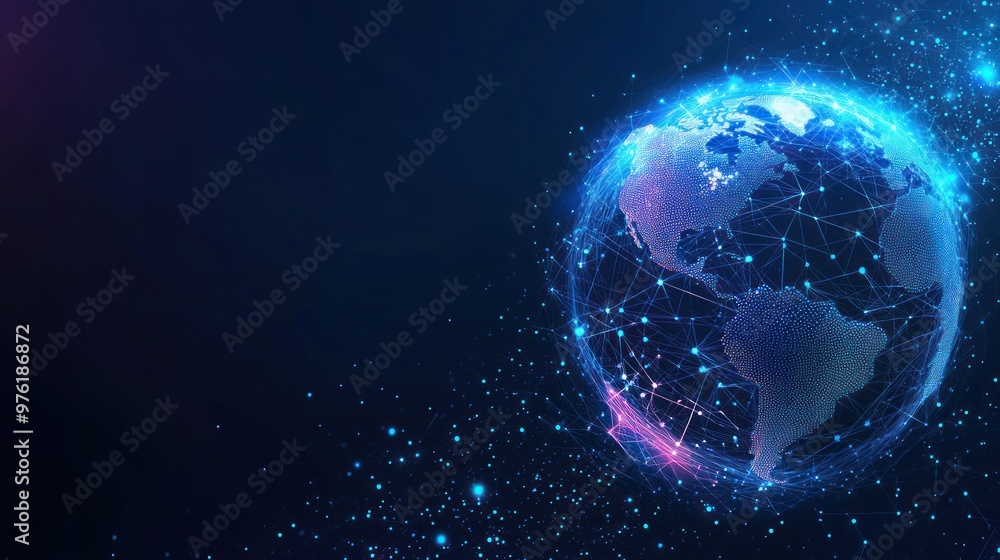 Obraz premium Global Network Connection