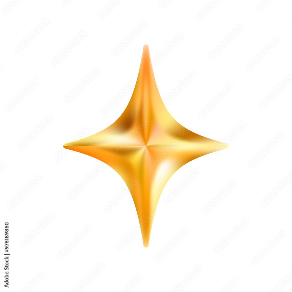 Gold star emoji icon. Glittering sparkle magic element. Gold star emoji icon. Glittering sparkle magic element.