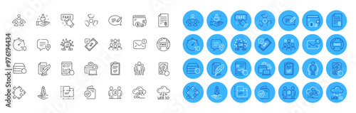 Strategy, New message and Fake news line icons pack. Message, Chat bubble, Attachment web icon. Recovery hdd, Checklist, Floor plan pictogram. Chemical hazard, Discrimination, Chemistry lab. Vector
