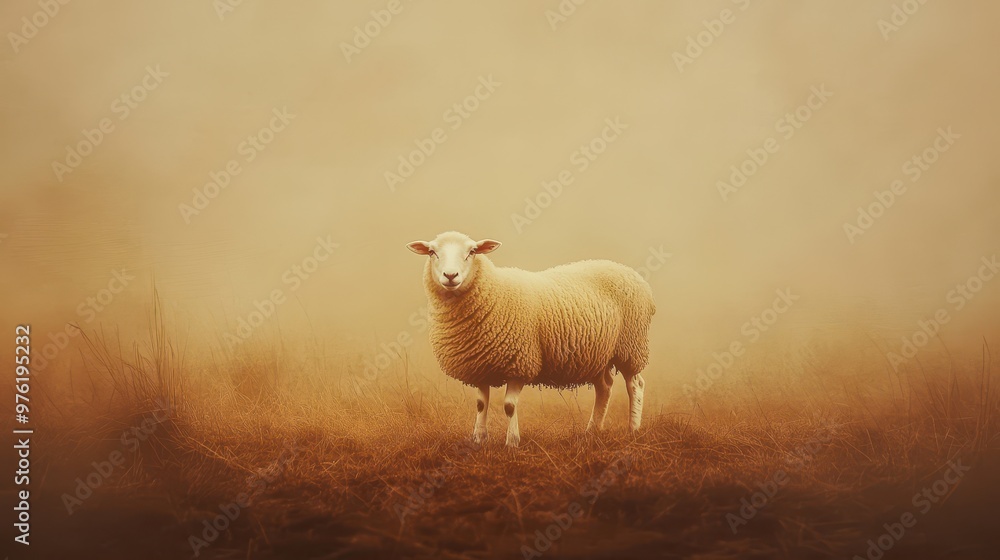 Fototapeta premium sheep in the field