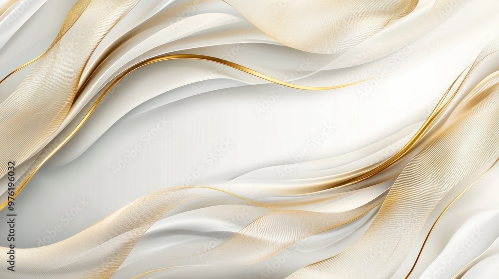 Abstract Golden Waves Abstract Golden Waves