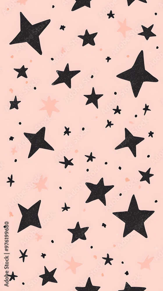 Black Stars on Pink Background, Abstract Image, Texture, Pattern Background, Wallpaper, Cover and Screen for Smartphone, PC, Laptop, 9:16 and 16:9 Format Black Stars on Pink Background, Abstract Image, Texture, Pattern Background, Wallpaper, Cover and Screen for Smartphone, PC, Laptop, 9:16 and 16:9 Format