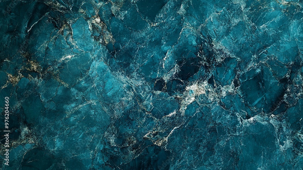 Fototapeta premium Dark green marble background with curves