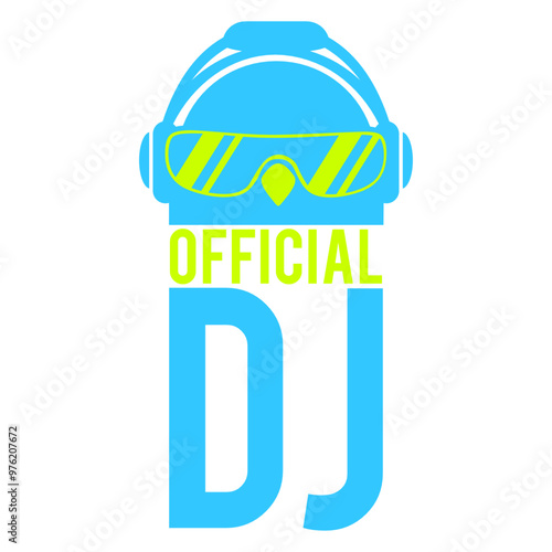 Official DJ Penguin Text Saying Animal Funny Listening Headphone Sunglasses Music Listen Loud Bass Sound Party Night Clubber Raver Disco Club Band Concert Techno Discothek Cool Love Humor Fun Design