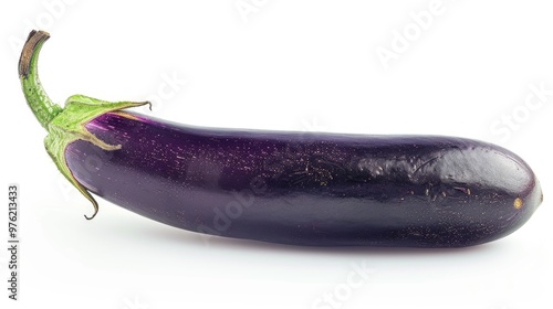 Wallpaper Mural Eggplant on a plain white surface Torontodigital.ca