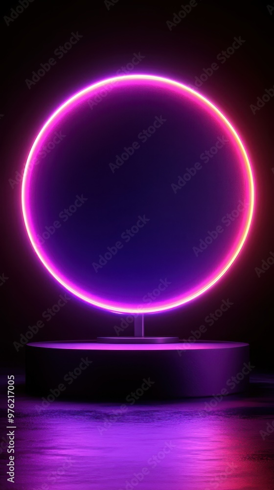 a neon sign with a circle in the middle a neon sign with a circle in the middle