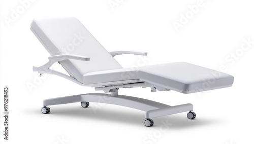 Hospital Bed With White Background