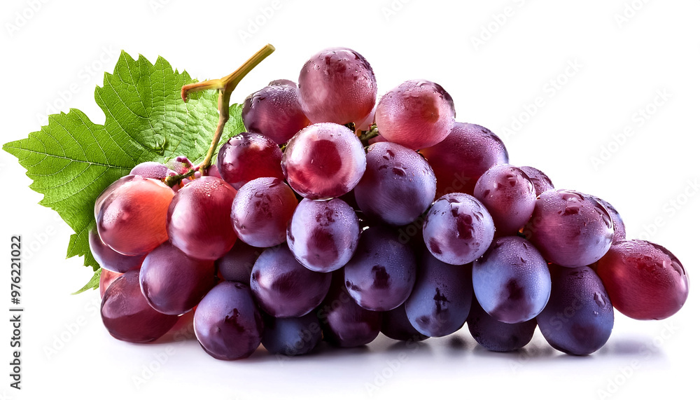 Fototapeta premium bunch of grapes isolated on white background