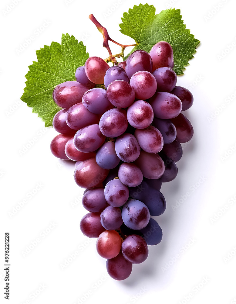 Fototapeta premium bunch of grapes isolated on white background