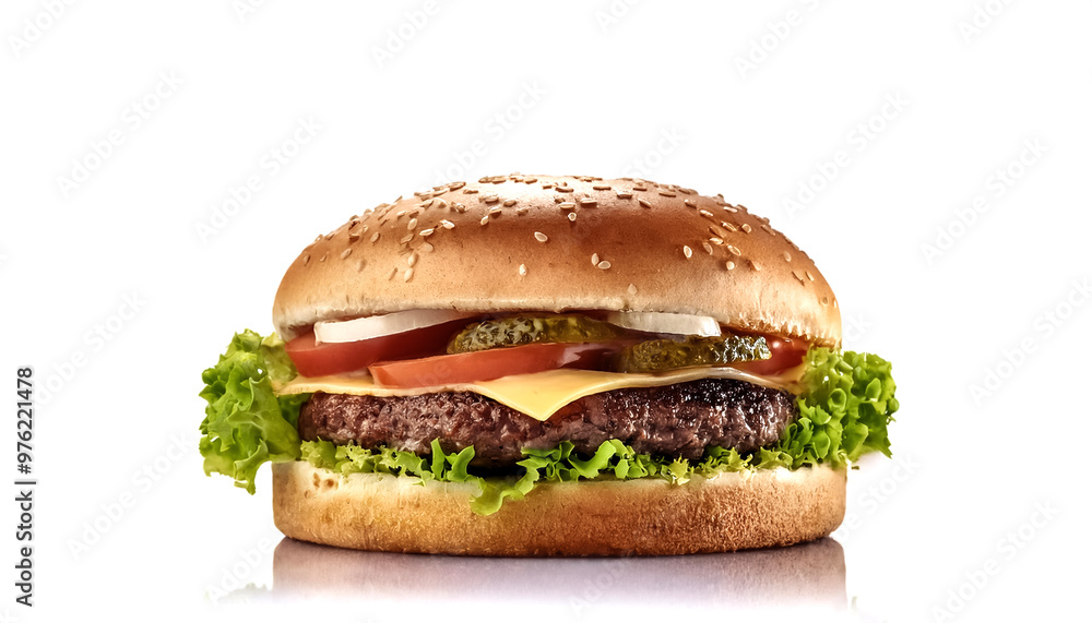burger isolated on white background burger isolated on white background