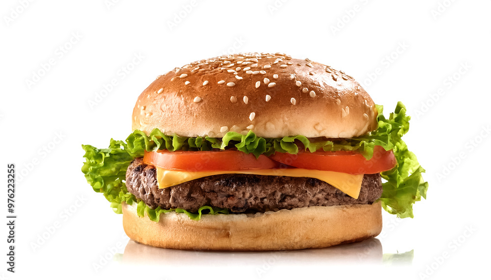 burger isolated on white background burger isolated on white background