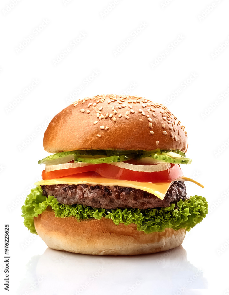 burger isolated on white background burger isolated on white background