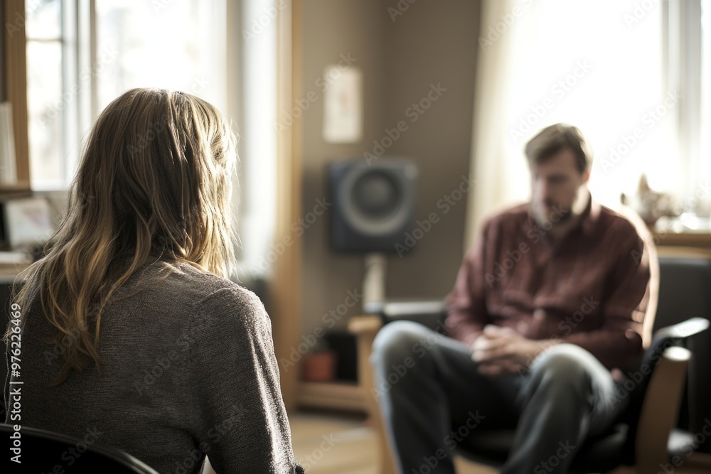 Counseling session in a cozy office setting Counseling session in a cozy office setting