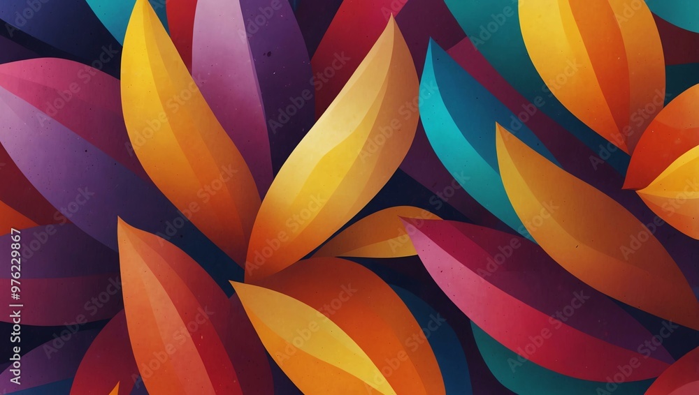 Vibrant abstract petals illustration. Vibrant abstract petals illustration.