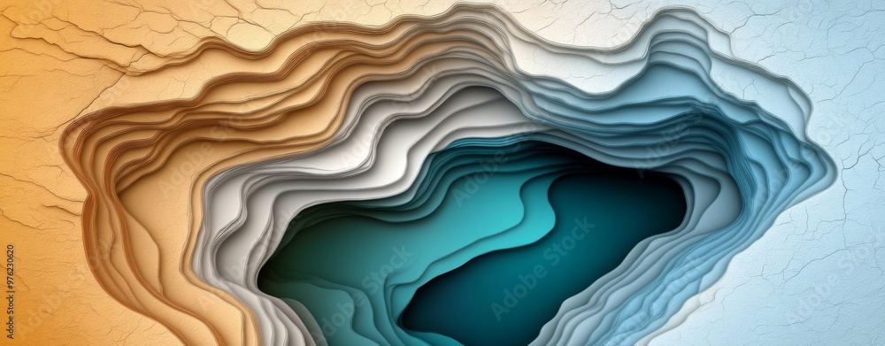Organic Pattern In Dark Blue And Teal Organic Pattern In Dark Blue And Teal