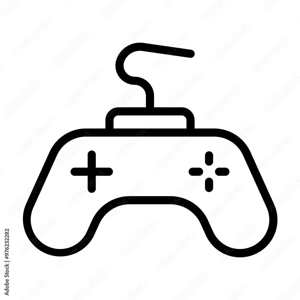 Gaming Console Vector Line Icon Design Gaming Console Vector Line Icon Design