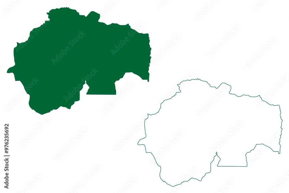Kalimpong district (West Bengal State, Republic of India) map vector illustration, scribble sketch Kalimpong map Kalimpong district (West Bengal State, Republic of India) map vector illustration, scribble sketch Kalimpong map