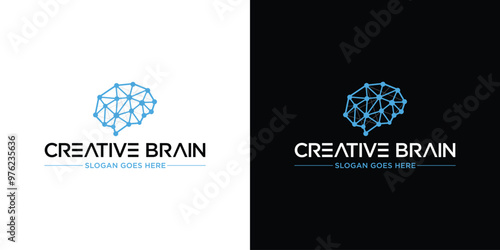 a colorful logo for the smart brain is shown with a blue background