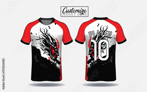 sublimation  shirt for t-sport jersey template 