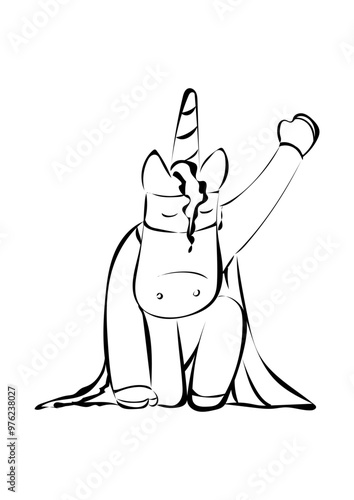Einhorn Superheld