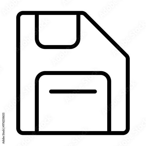 Save Icon Vector Line Icon Design