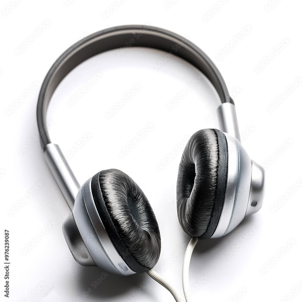 earphones isolated on white background earphones isolated on white background