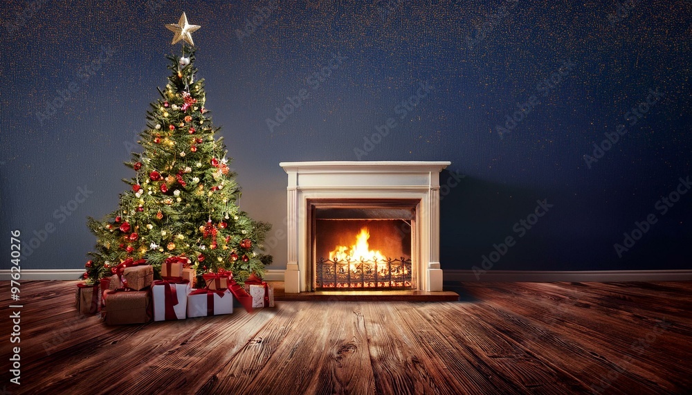 christmas room and fireplace christmas room and fireplace