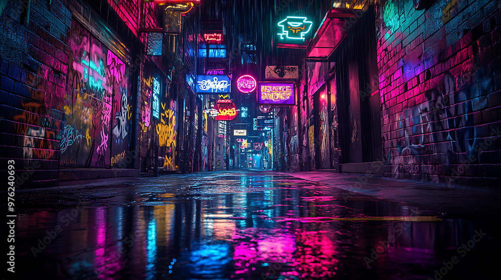 Neon Alleyway Glow Neon Alleyway Glow