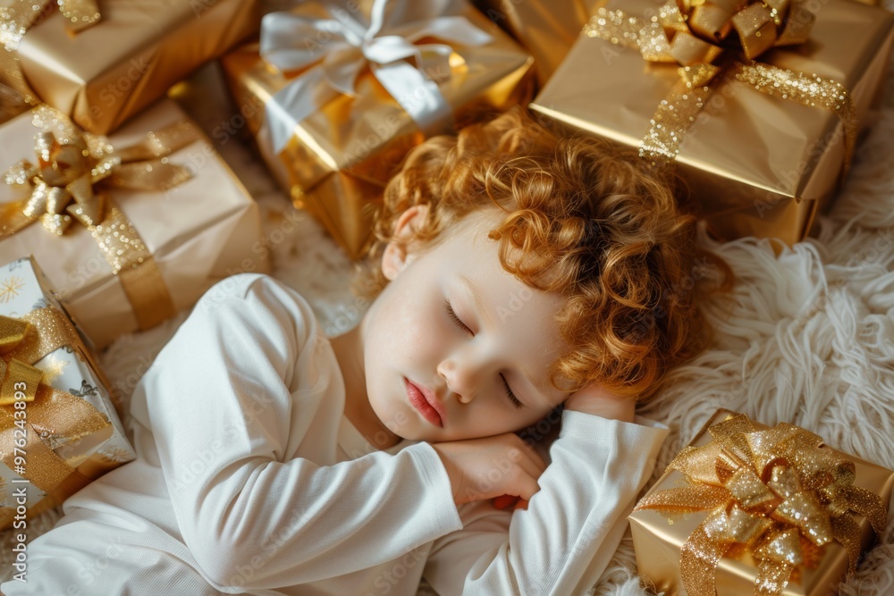 Gold-haired child gently drifts off tranquil slumber. Innocent dreams dance curly head of sleeping boy. Tranquility found innocence of young boy's nighttime slumber. Gold-haired child gently drifts off tranquil slumber. Innocent dreams dance curly head of sleeping boy. Tranquility found innocence of young boy's nighttime slumber.