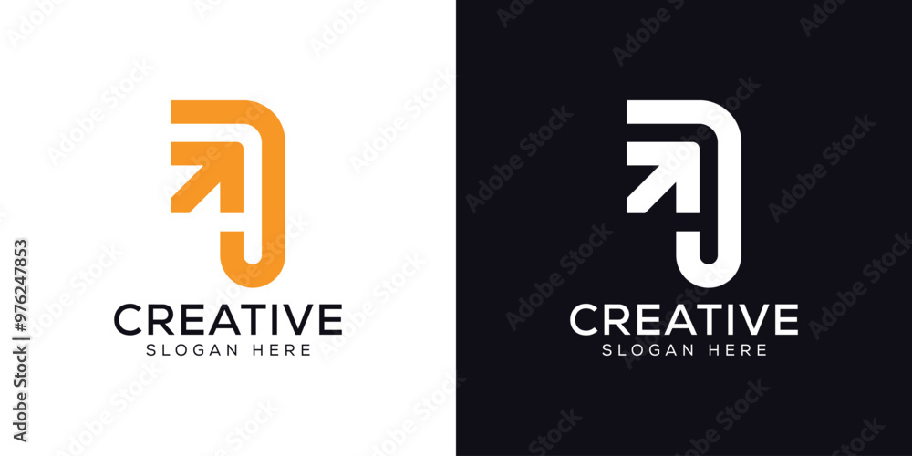 initial letter j arrow logo vector modern design template initial letter j arrow logo vector modern design template
