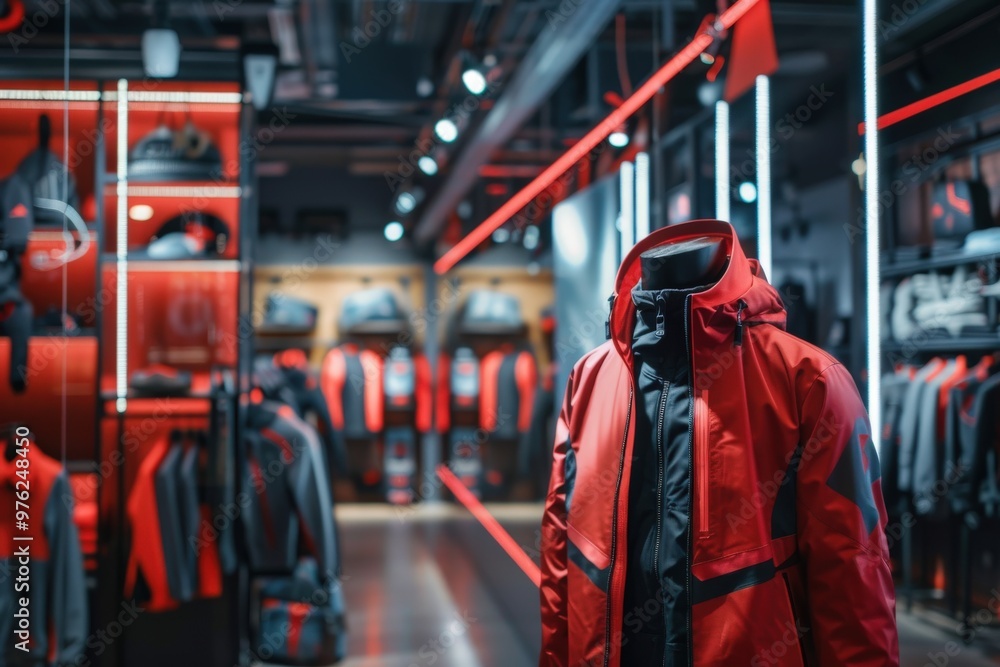 A store with a lot of clothes and shoes, generative ai image A store with a lot of clothes and shoes, generative ai image