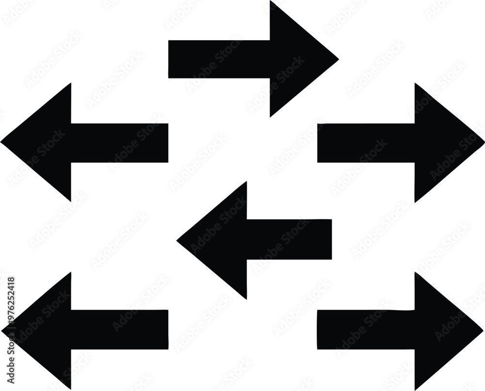 Black arrow icons set. Vector Black arrow icons set. Vector