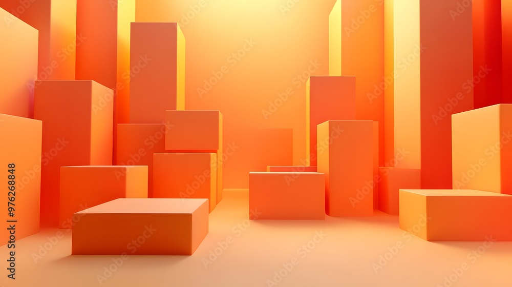 3d rendering of Orange и Taupe abstract geometric background. Scene for advertising, technology, showcase, banner, game, sport, cosmetic, business, metaverse. Sci-Fi Illustration. Product display 3d rendering of Orange и Taupe abstract geometric background. Scene for advertising, technology, showcase, banner, game, sport, cosmetic, business, metaverse. Sci-Fi Illustration. Product display