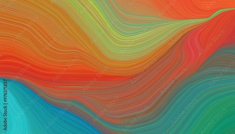 Fototapeta premium Vibrant Colorful Abstract Design Composition Background