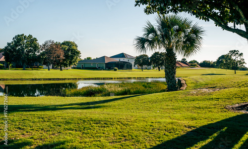 Beautiful golf course on Deer Island in Florida.