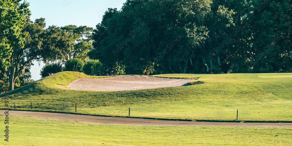 Beautiful golf course on Deer Island in Florida.