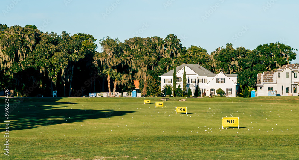 Beautiful golf course on Deer Island in Florida.