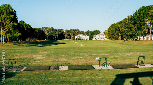 Beautiful golf course on Deer Island in Florida.