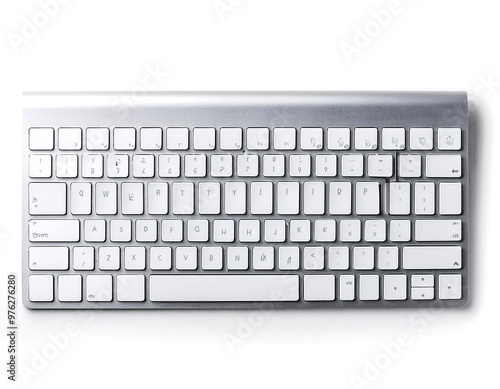 computer keyboard isolated on white background