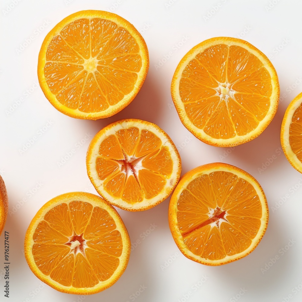 Vibrant Fresh Orange Slices Pattern Vibrant Fresh Orange Slices Pattern