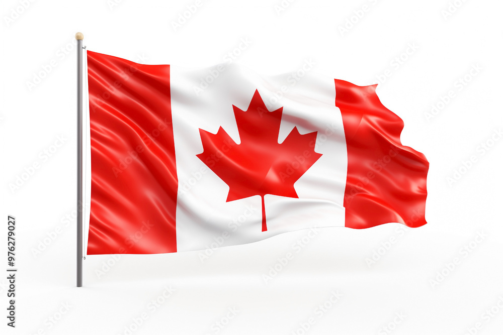 Canada flag isolated on white background Canada flag isolated on white background