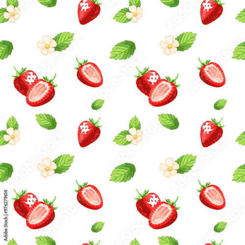 Strawberry Background Pattern