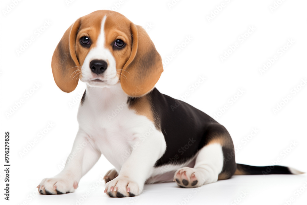 puppy dog Beagle isolated on white background puppy dog Beagle isolated on white background