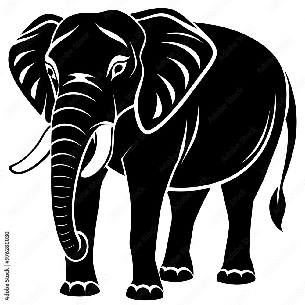 Fototapeta premium elephant isolated on white
