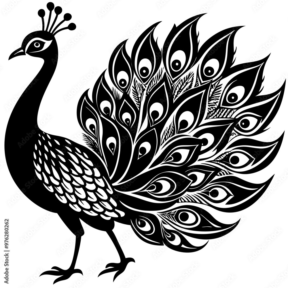 Fototapeta premium peacock illustration