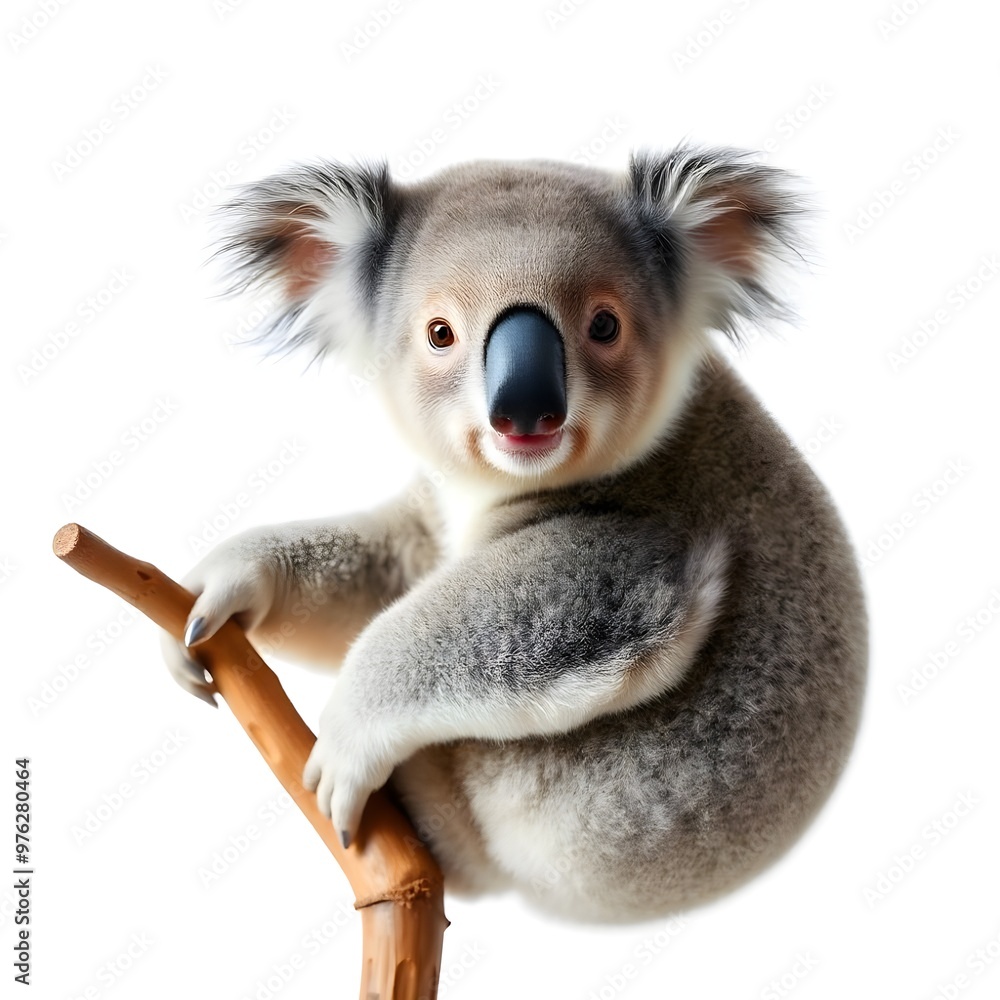 Naklejka premium koala on white background
