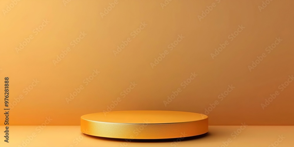 3d Mock up Metallic gold podium with reflective surfaces and sleek lines Pedestal stage for premium electronics presentation Sophisticated scene for advertising Sale promotion back 3d Mock up Metallic gold podium with reflective surfaces and sleek lines Pedestal stage for premium electronics presentation Sophisticated scene for advertising Sale promotion back
